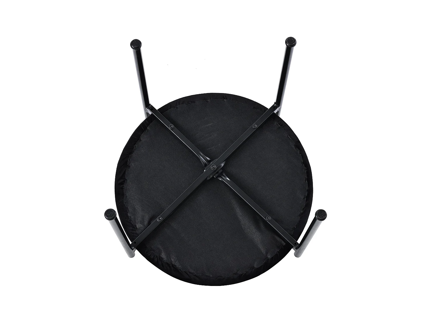 Ensemble table à manger avec 2 chaises - Table en verre transparent et chaises noir- pieds argentés