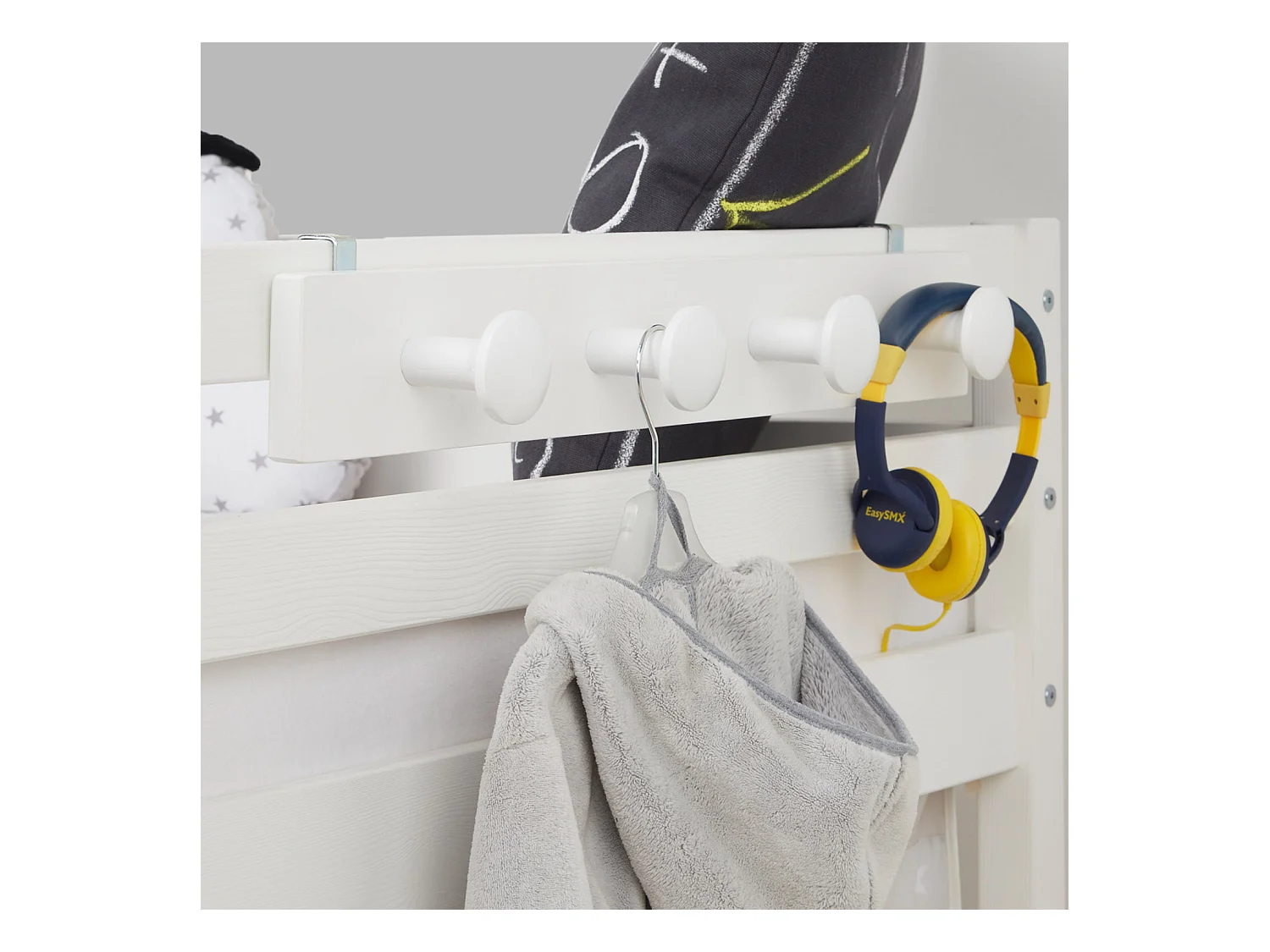 Kinderjassenrek 65,5x12x9 cm wit