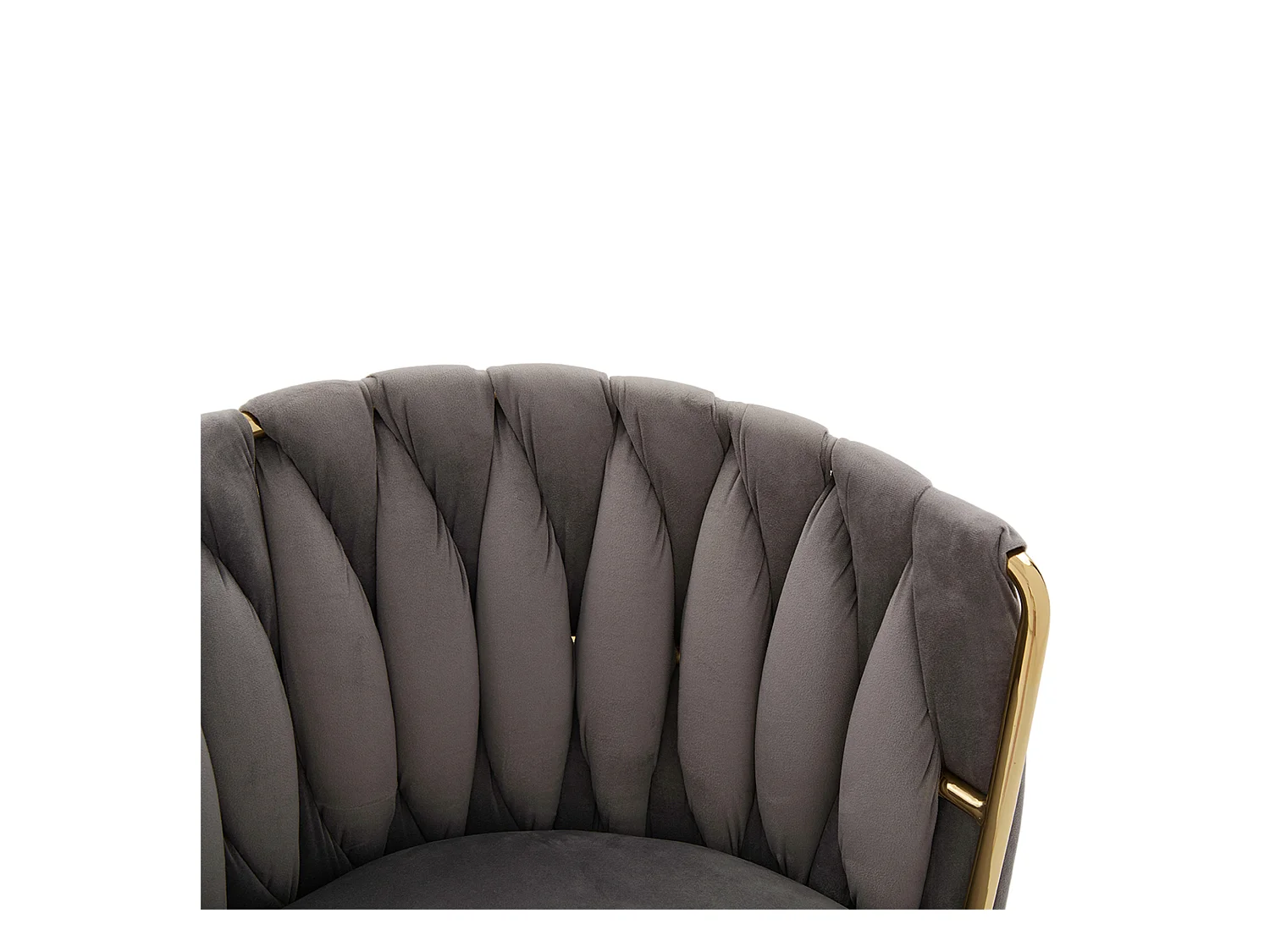 Lot de 2 chaises de salle à manger à hauteur réglable - Fauteuil pivotant et pieds réglables dorés - velours gris