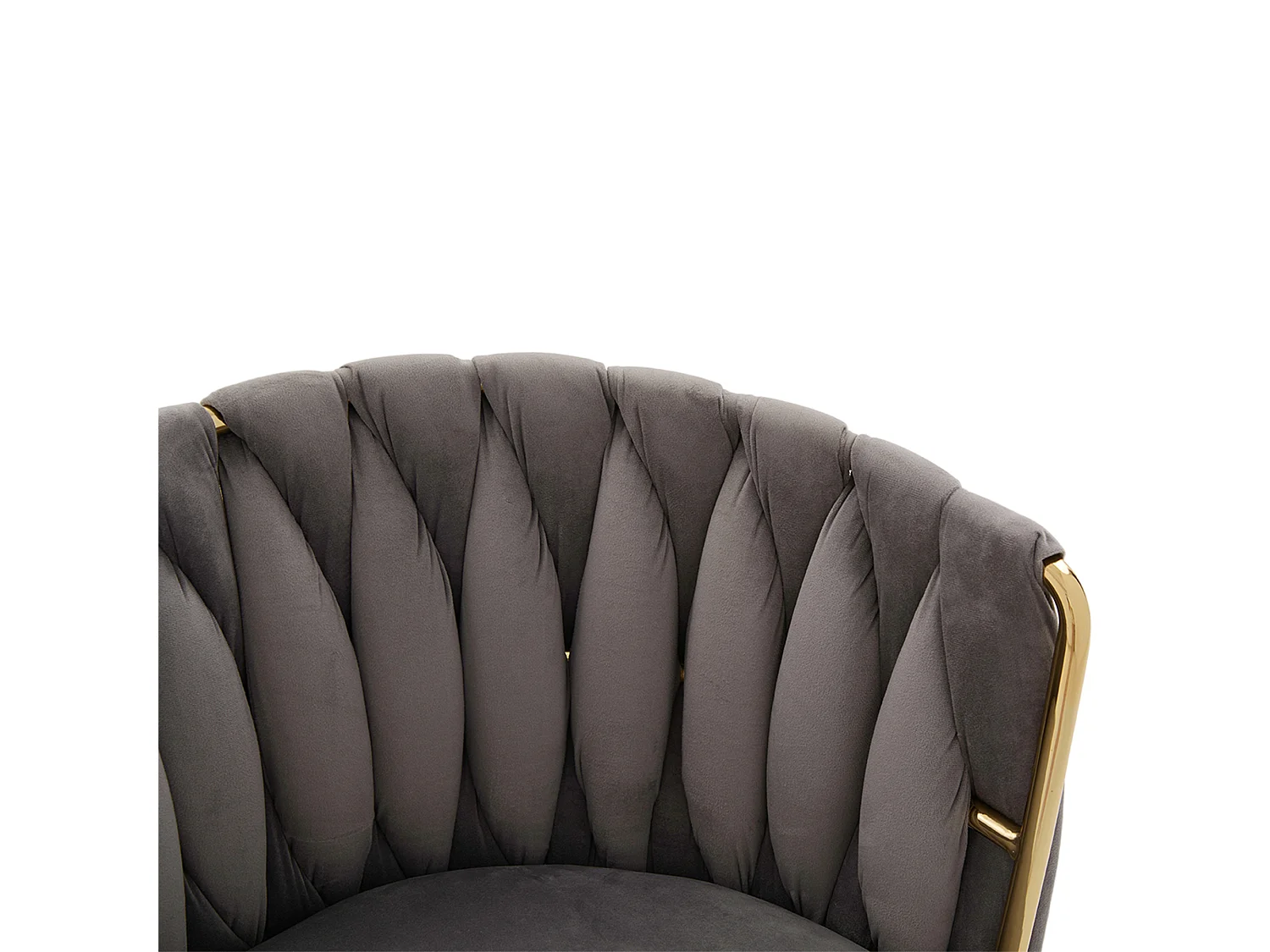 Lot de 2 chaises de salle à manger à hauteur réglable - Fauteuil pivotant et pieds réglables dorés - velours gris