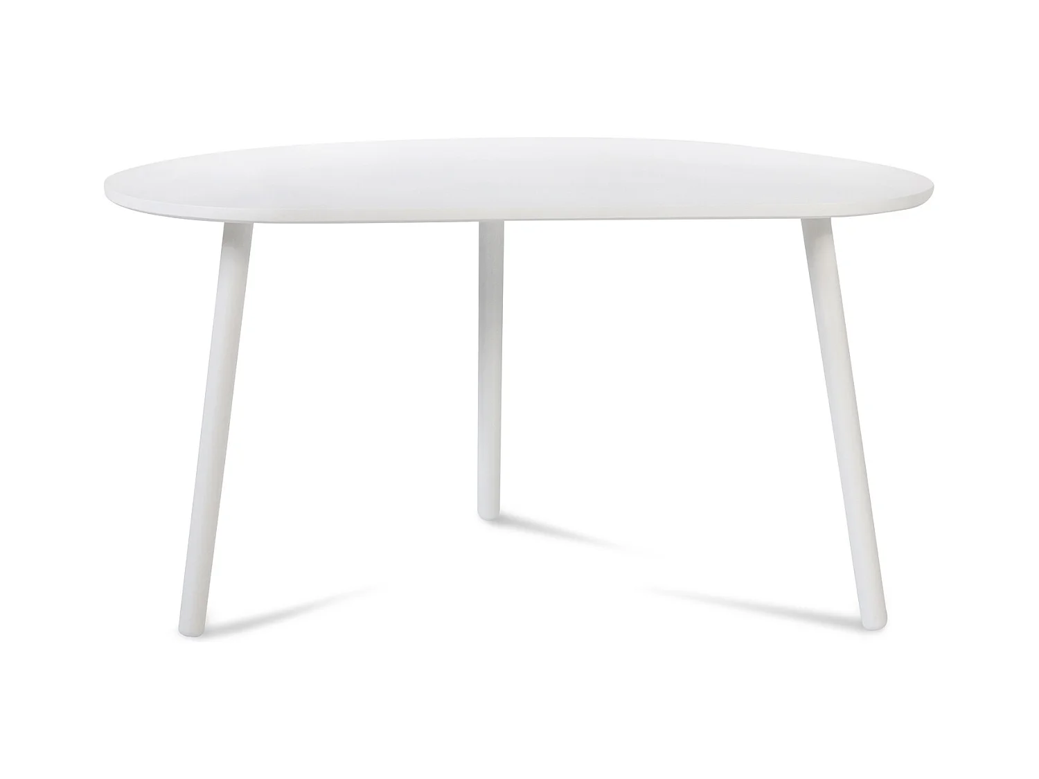 Table d'appoint 84x43.5x50 cm blanc