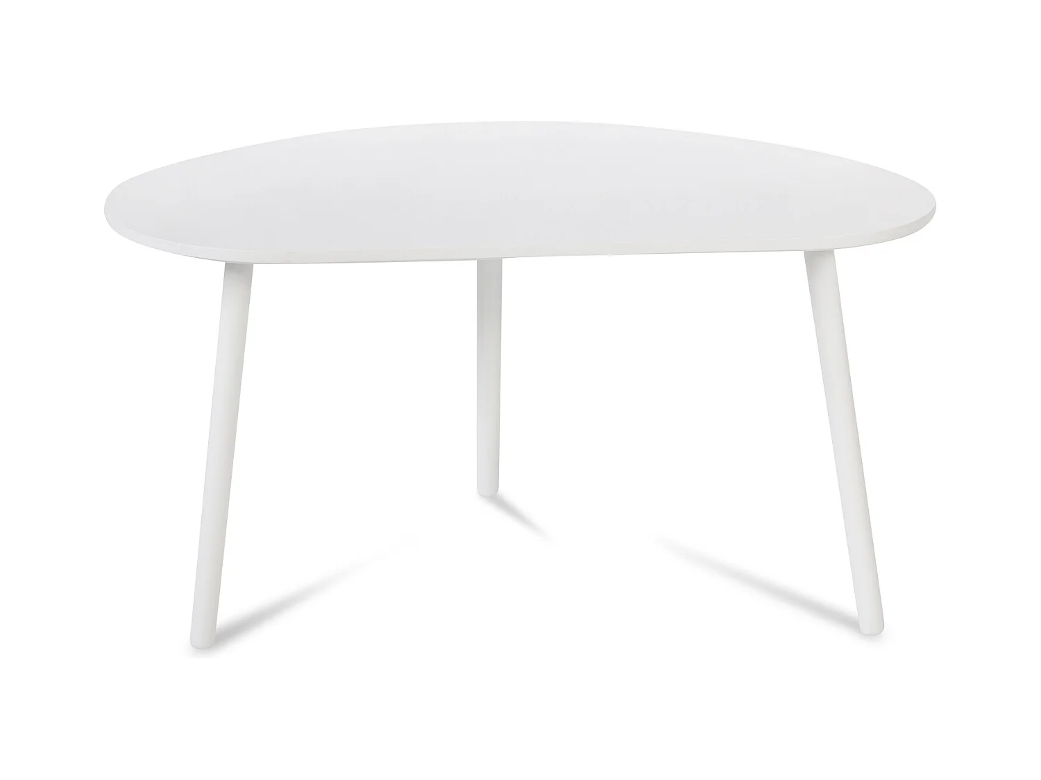 Table d'appoint 84x43.5x50 cm blanc