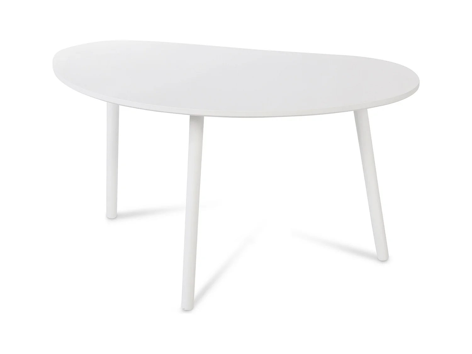 Table d'appoint 84x43.5x50 cm blanc