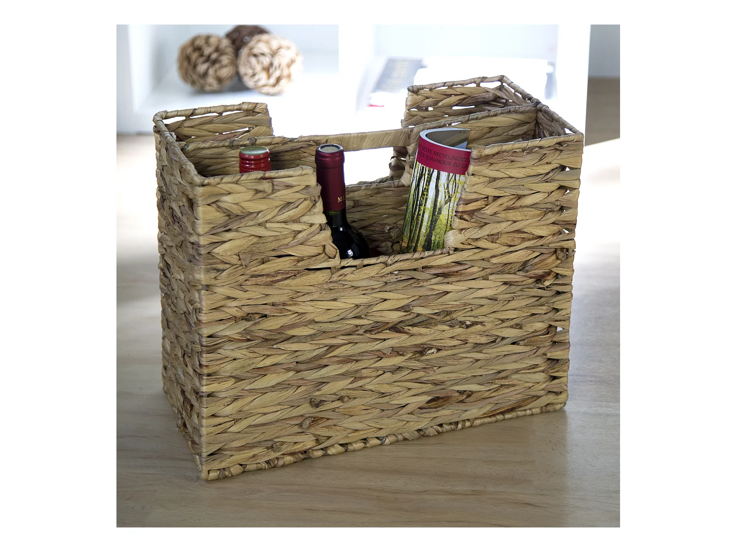 Porte-journaux 40x34x20 cm Herbe de Mer Naturelle