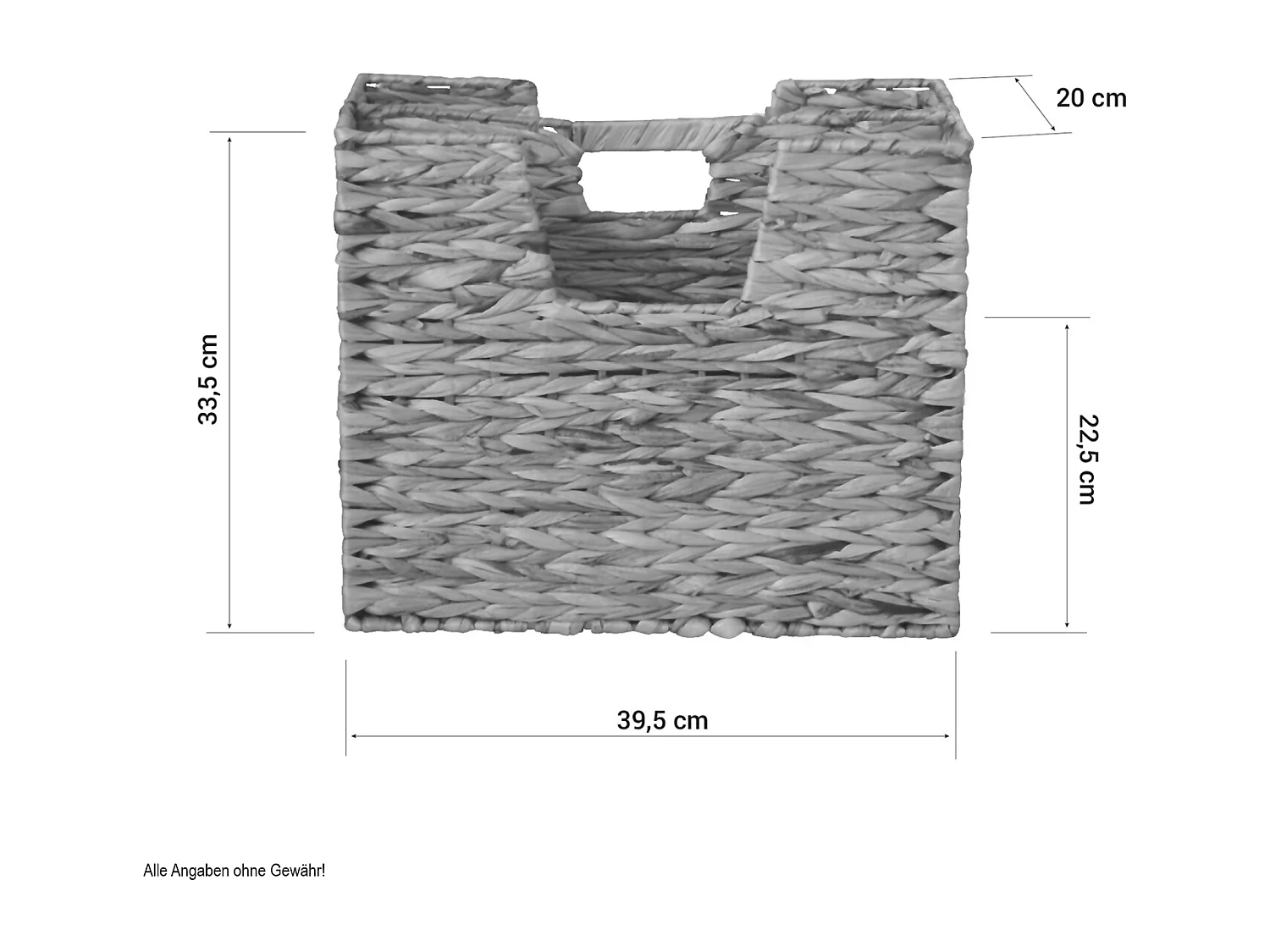 Suporte para Jornais 40x34x20 cm Natural em Capim Marinho