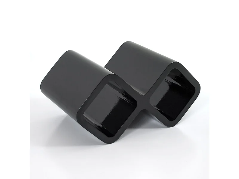 Estante cubo retro negro 16x32x20 cm