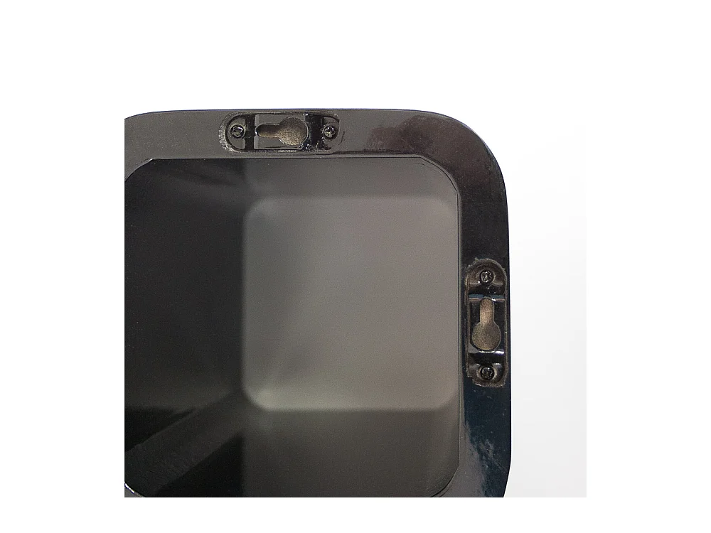 Étagère cube rétro noire 16x32x20 cm