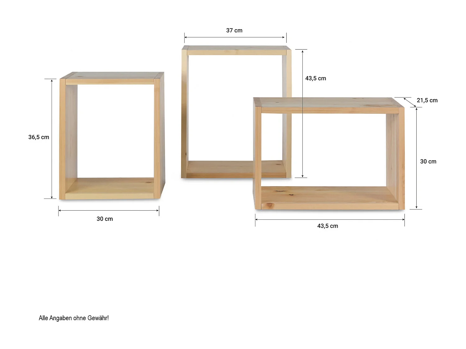Drewniany stojak 37x43,5x21,5 cm naturalny