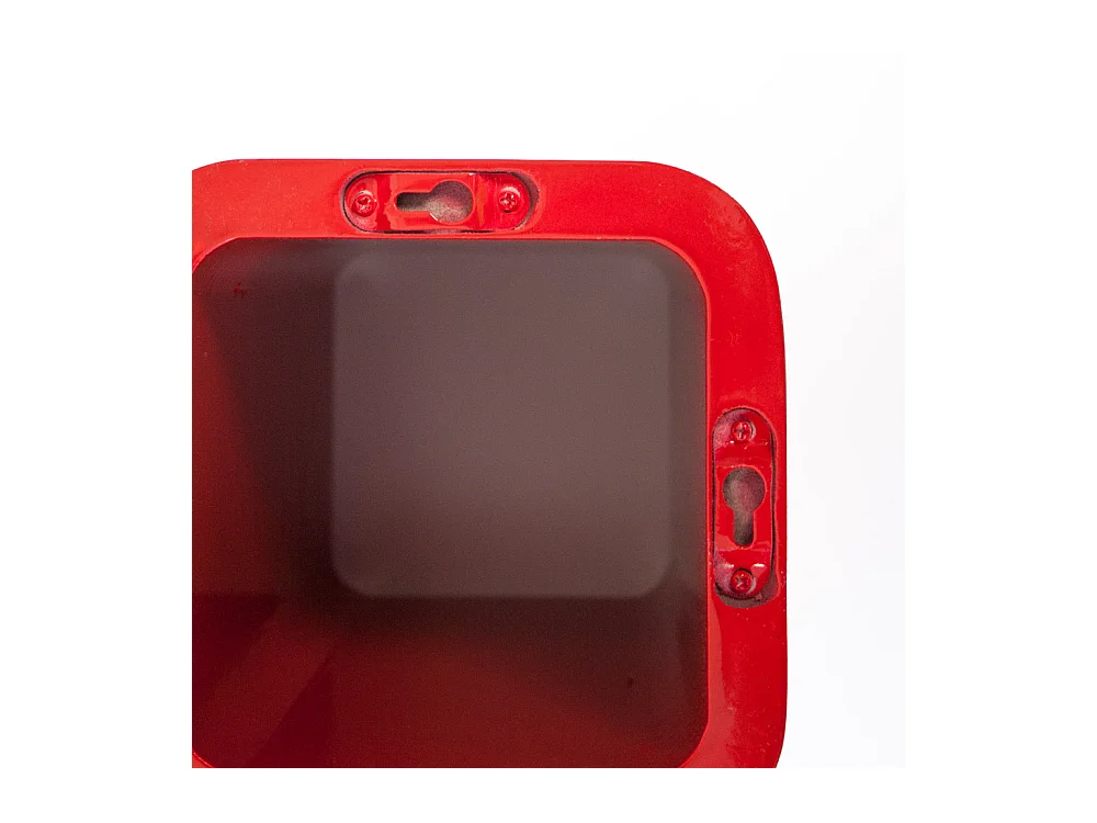 Wijnrek 16x32x20 cm rood retro kubusplank