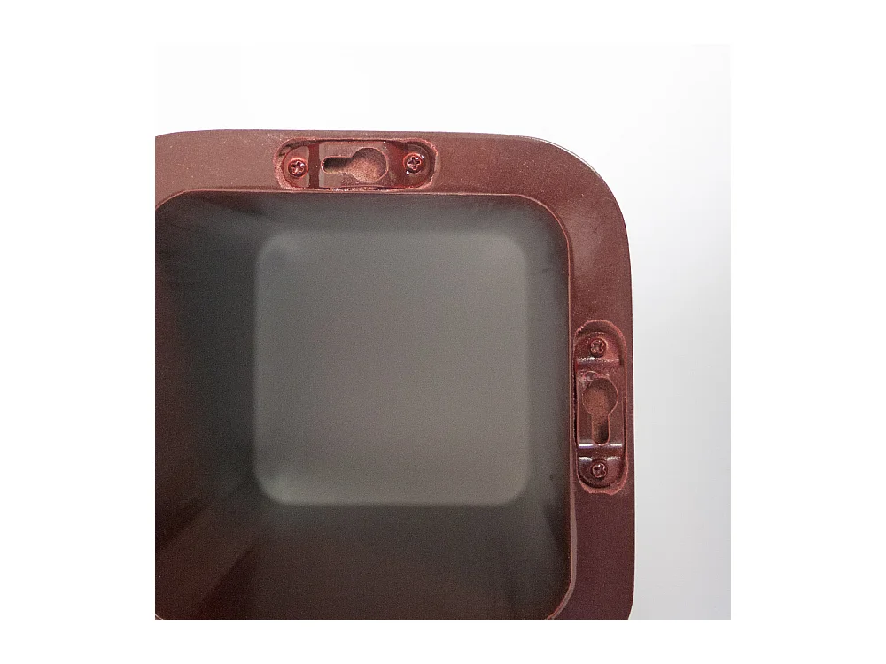 Kubus plank 16,5x32x20 cm donkerbruin retro