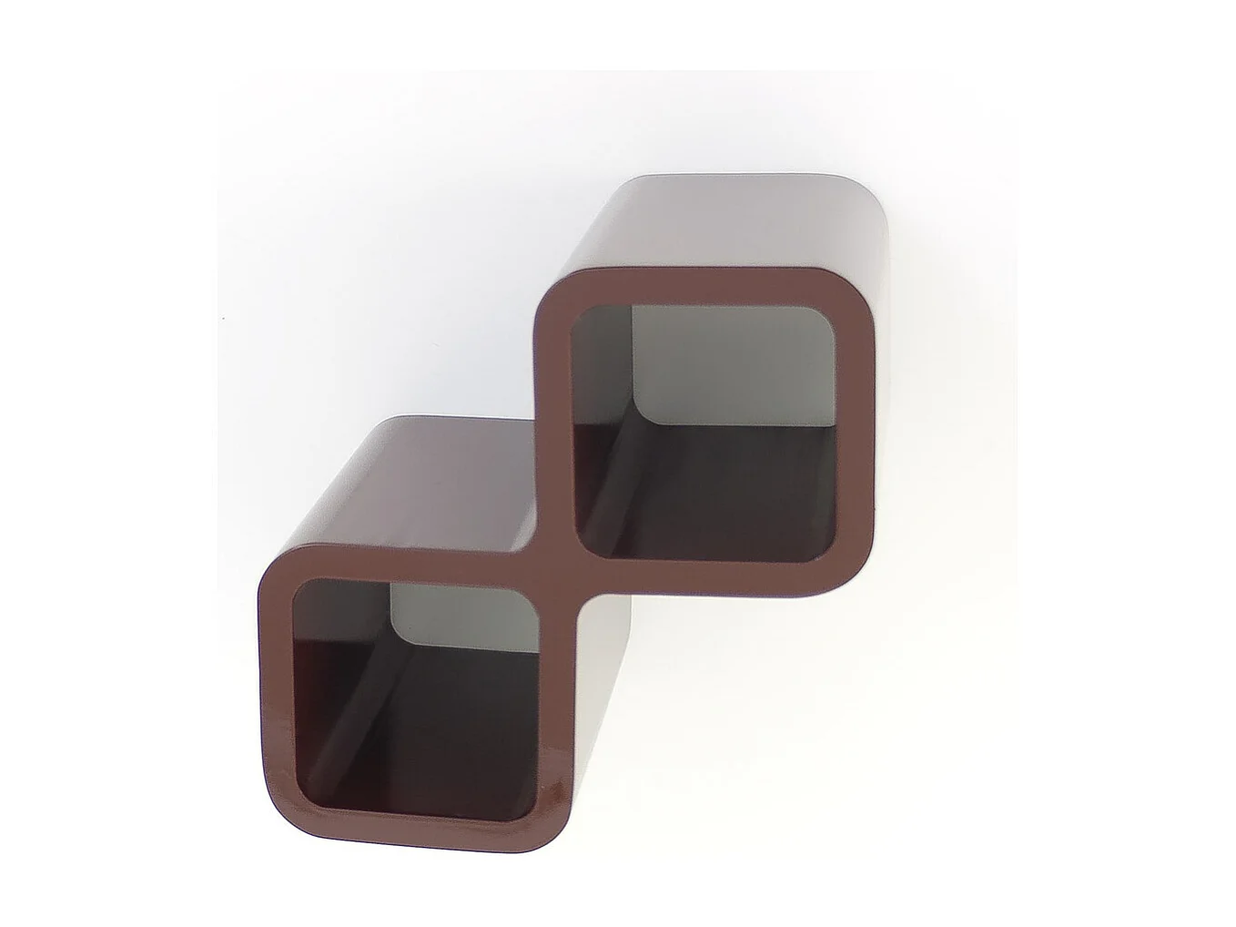 Półka modułowa 16,5x32x20 cm ciemny brąz retro