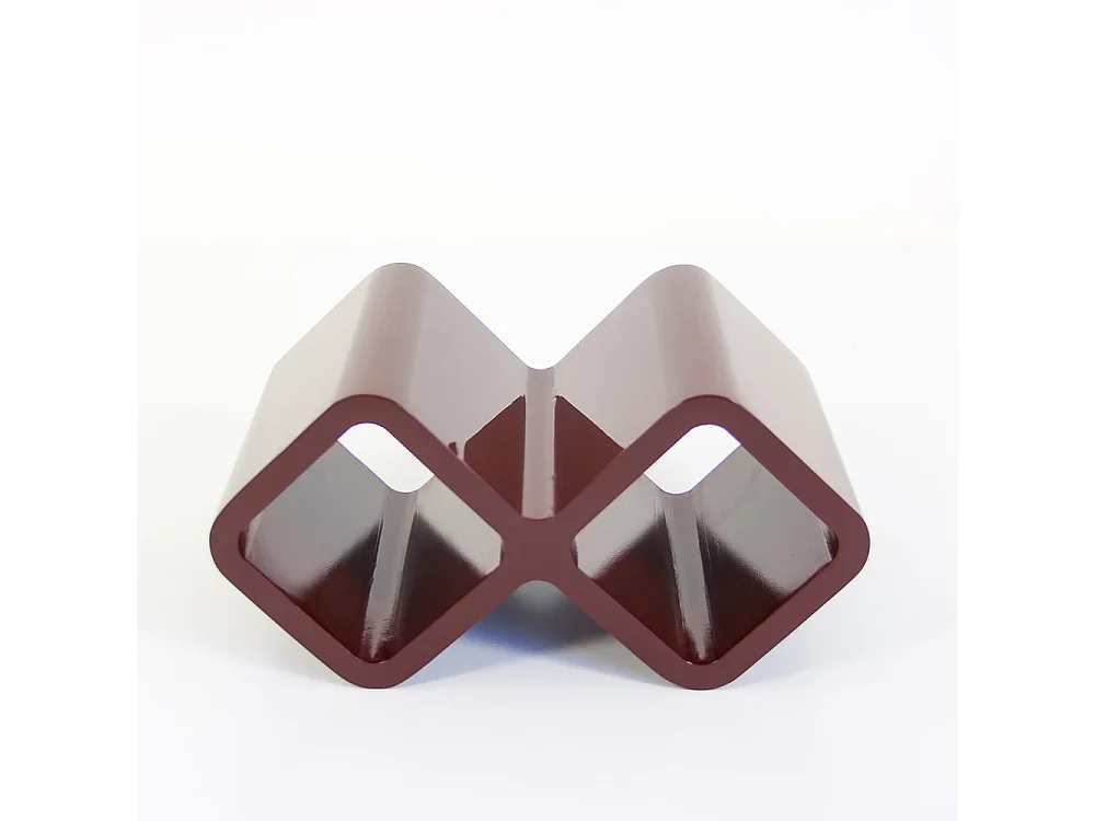 Étagère cubique 16,5x32x20 cm marron foncé rétro