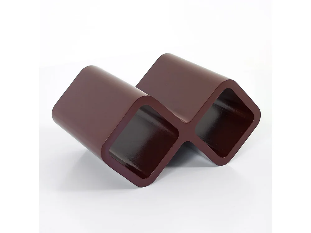 Étagère cubique 16,5x32x20 cm marron foncé rétro