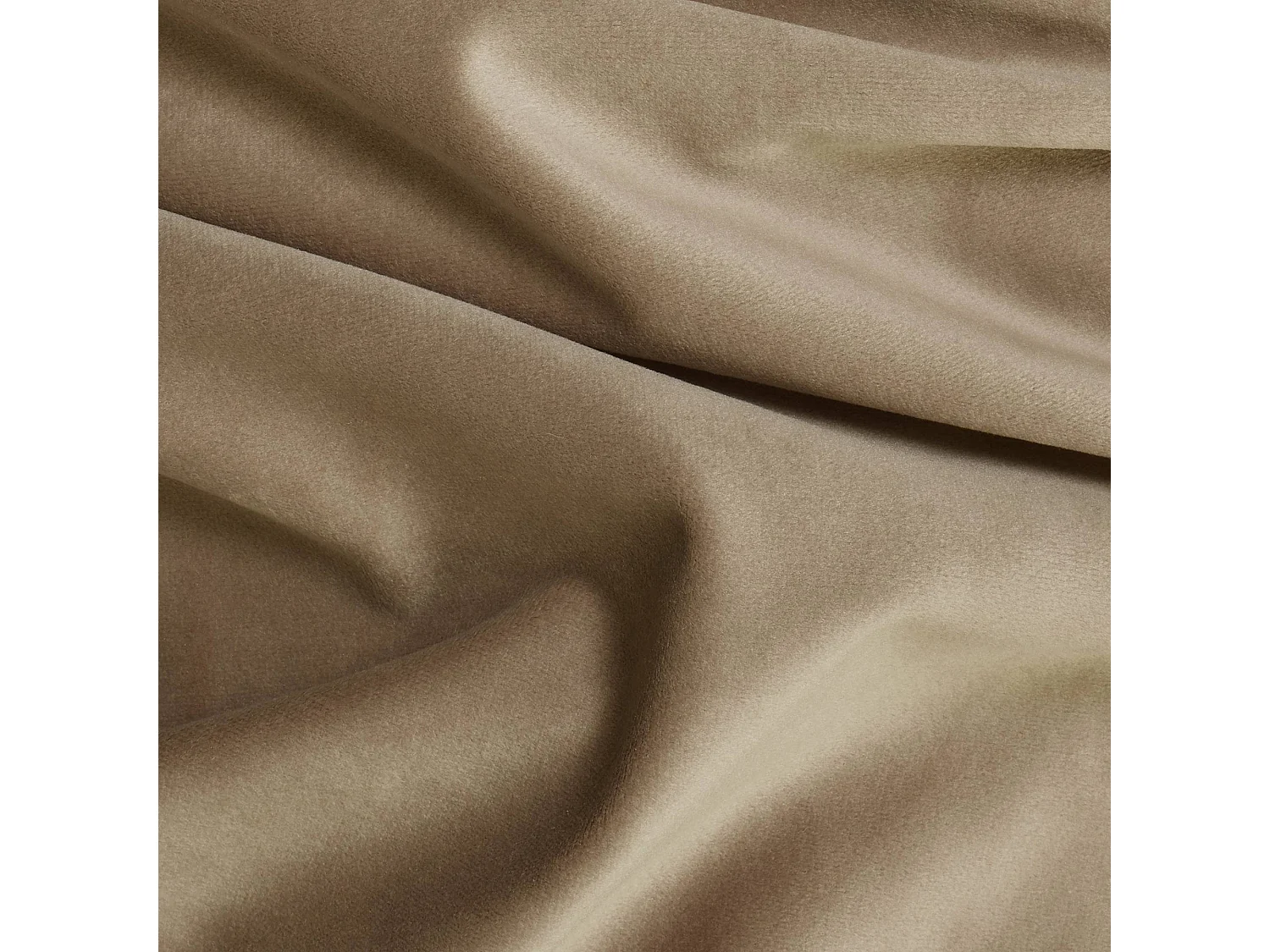 Fauteuil de salle à manger velours lisse beige ALYA