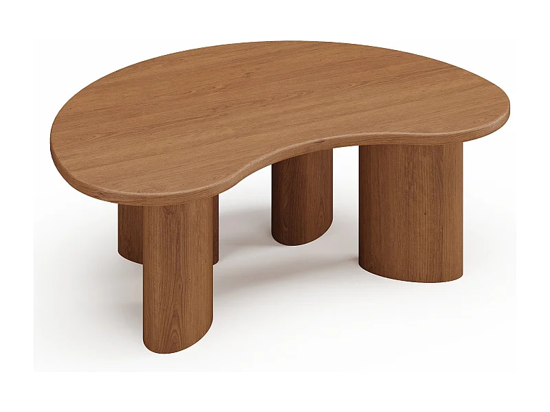 Table basse bois noyer LYNA