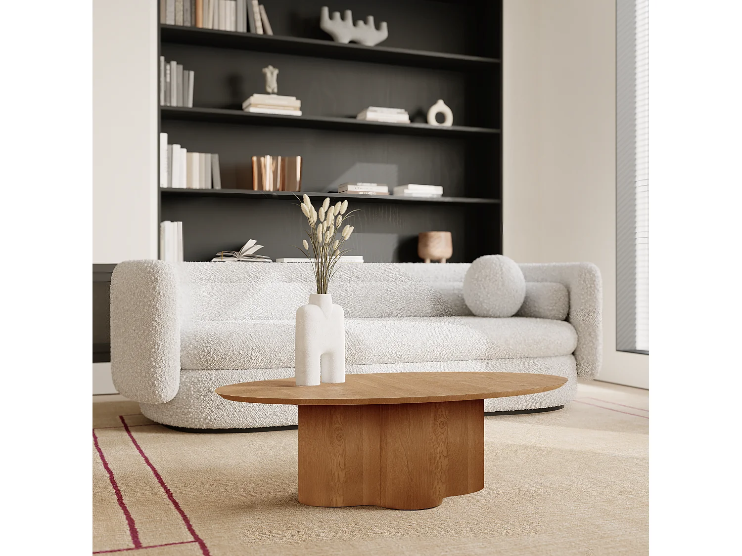 Table basse bois noyer ODIN