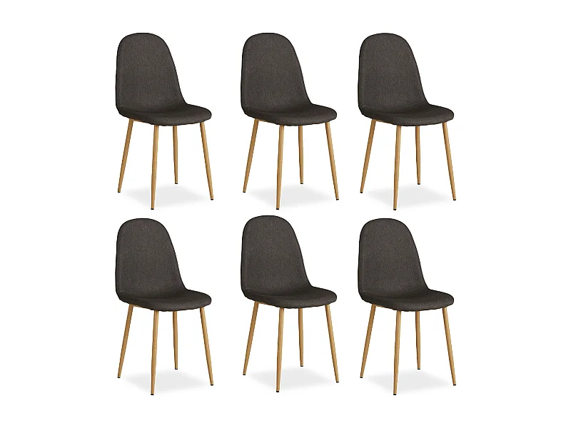 Chaise de salle à manger 44x88x45,5 cm Anthracite Eames