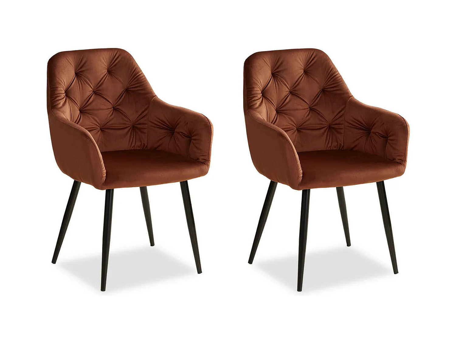 Esszimmerstuhl 59x89x62,5 cm Braun Eames