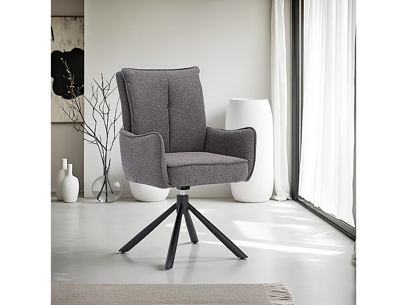 Chaise de Salle à Manger 59x93.5x64 cm Anthracite Chaise Oeuf Moderne