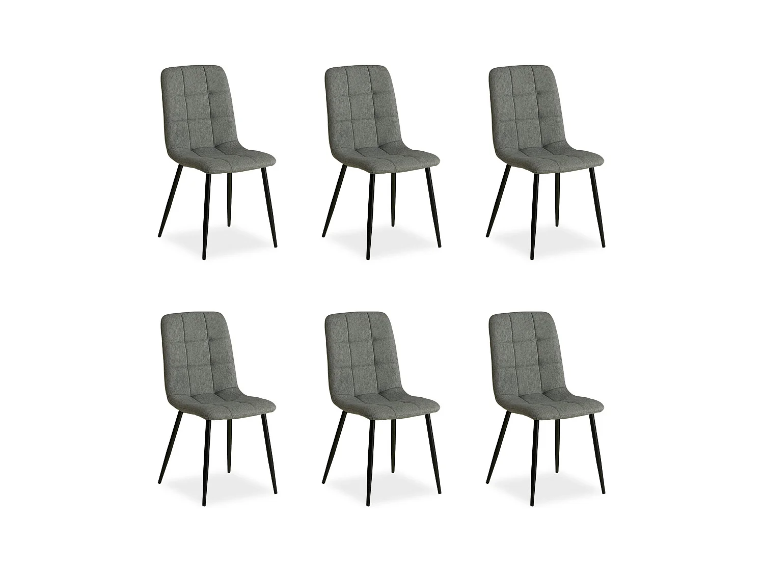 Chaise de salle à manger 43,5x88x50 cm Gris Eames