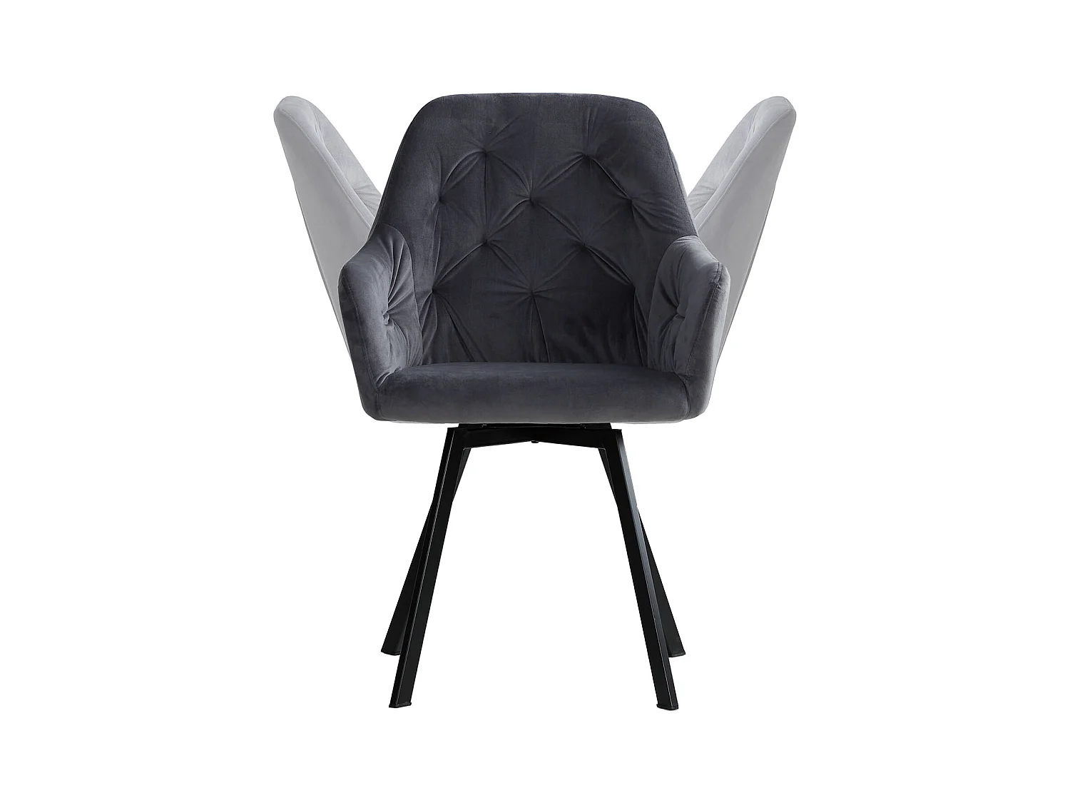 Ensemble de chaises de salle à manger 59x87.5x65 cm Gris Eames