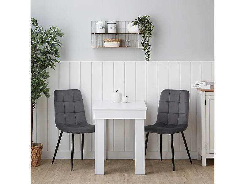 Esszimmerstuhl 43,5x88x50 cm grau Eames