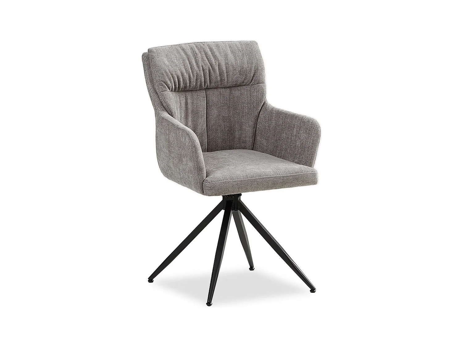 Esszimmerstuhl 57x89x60 cm grau moderner Eierstuhl Leinen