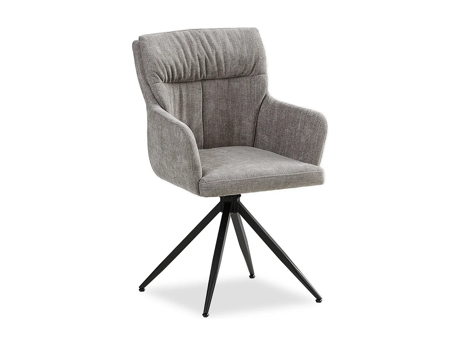 Esszimmerstuhl 57x89x60 cm grau moderner Eierstuhl Leinen