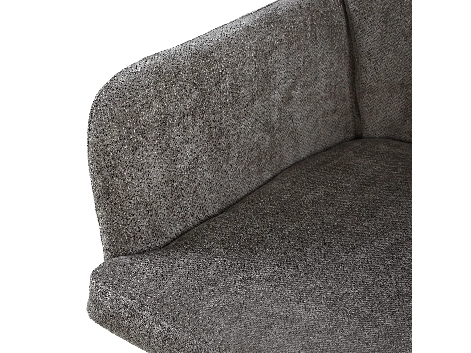 Esszimmerstuhl 57x89x60 cm grau moderner Eierstuhl Leinen