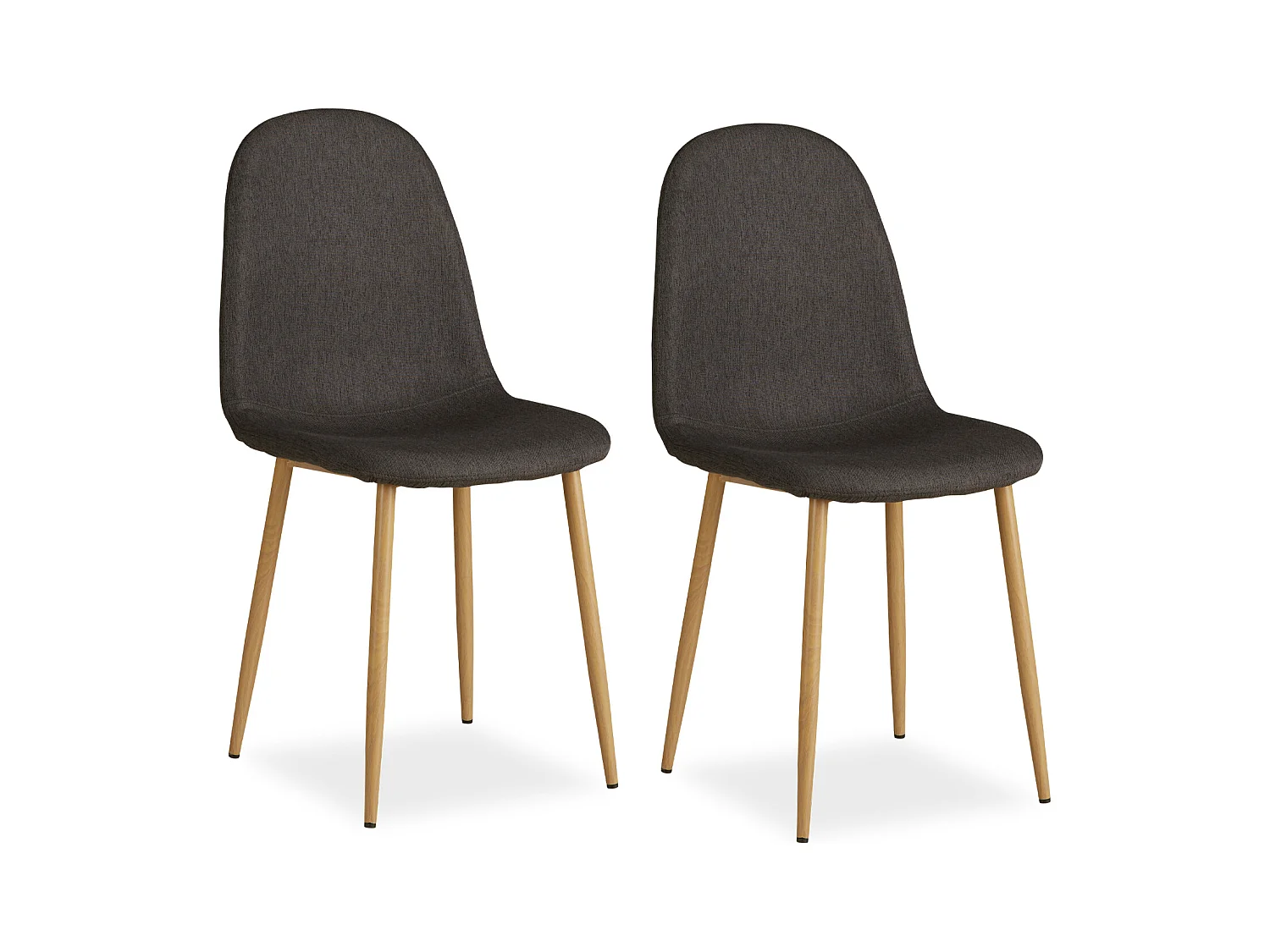 Esszimmerstuhl 44x88x45,5 cm Anthrazit Eames