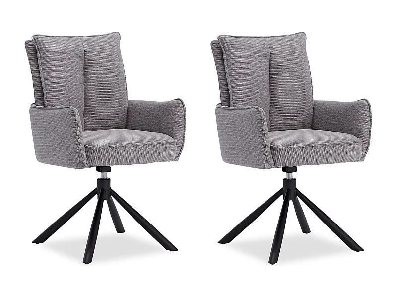 Esszimmerstuhl Set 59x93,5x64 cm Grau Eames Stühle