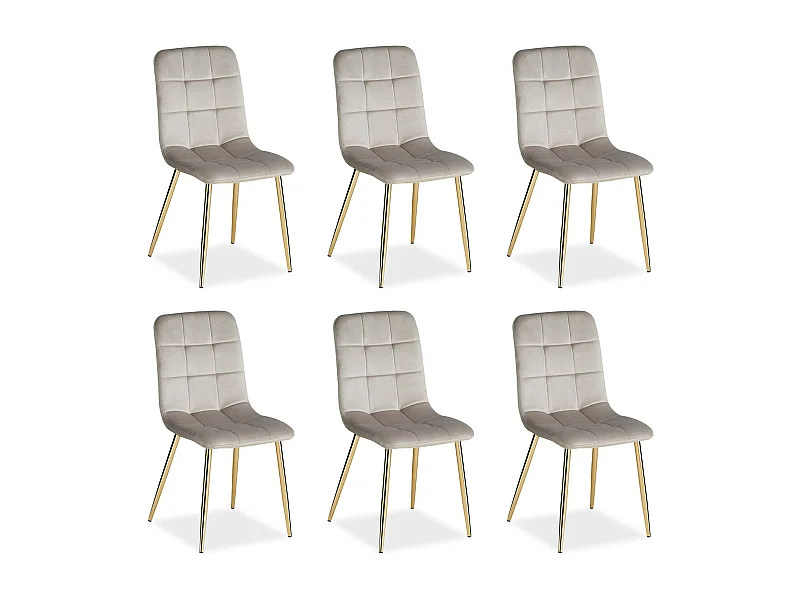 Sedia da pranzo 43,5x88x50 cm beige Eames