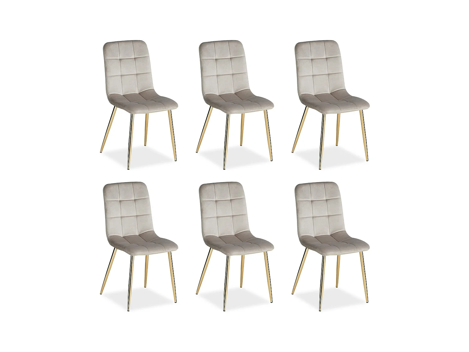 Chaise de salle à manger 43,5x88x50 cm beige Eames