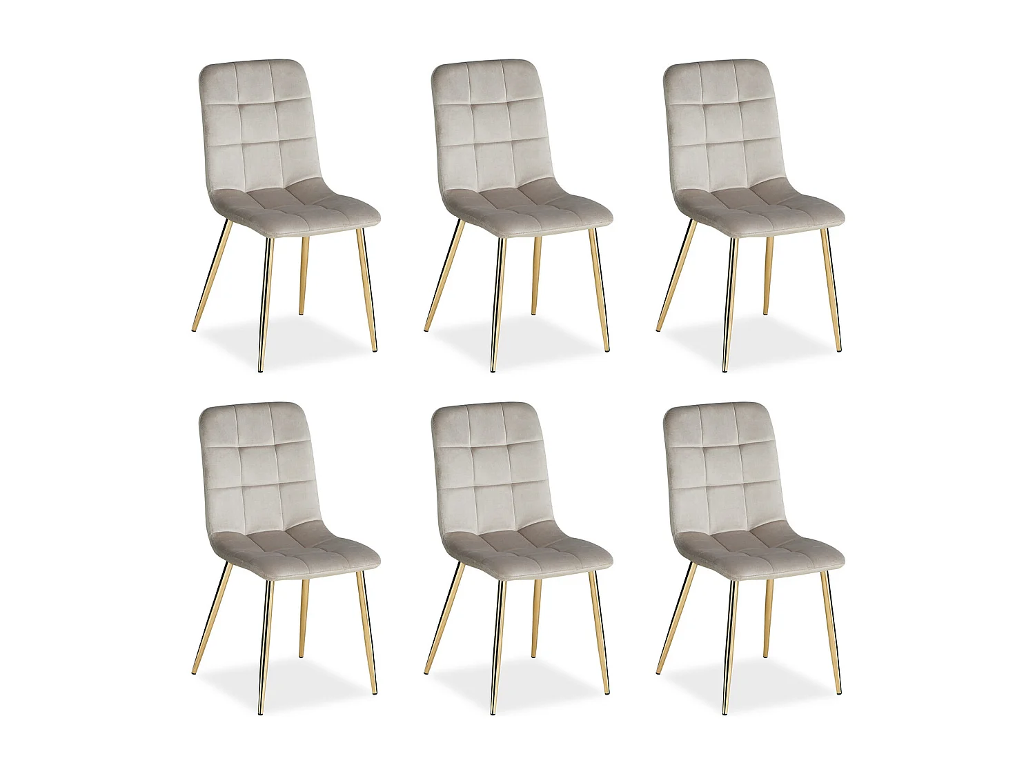 Chaise de salle à manger 43,5x88x50 cm beige Eames