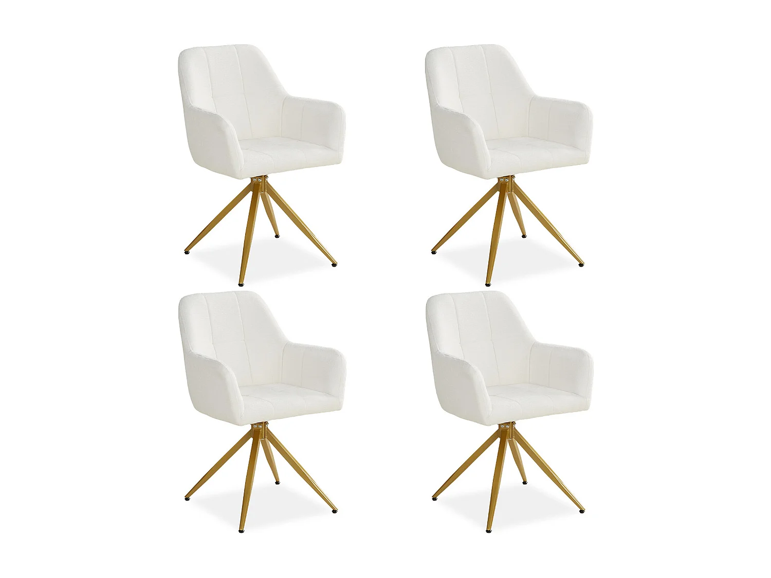 Silla de comedor 56x86x60 cm beige