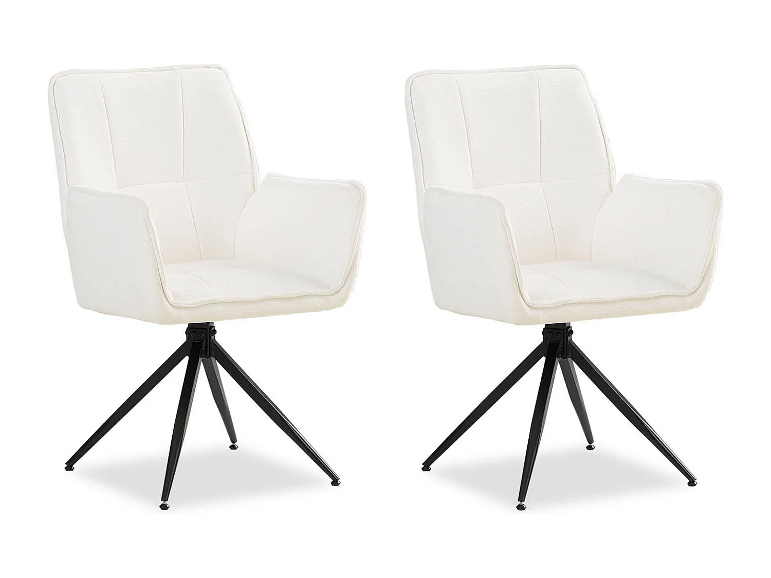 Chaise de salle à manger 61x92,5x57,5 cm blanche