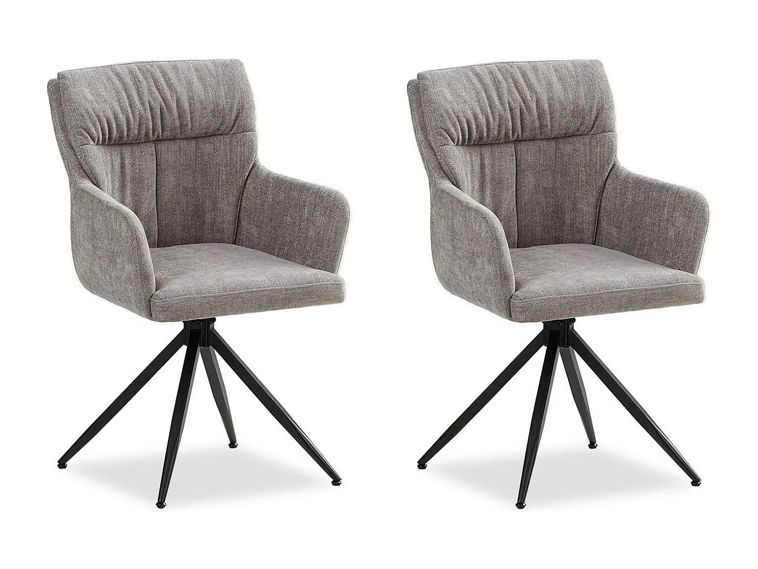 Esszimmerstuhl 57x89x60 cm grau moderner Eierstuhl