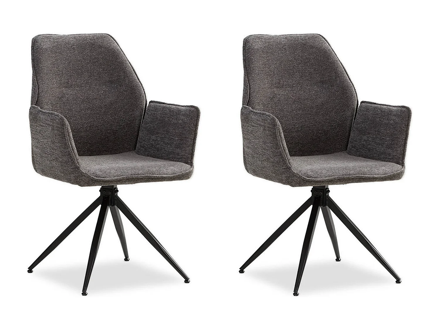 Chaise de salle à manger 61x92,5x60 cm grise Eames