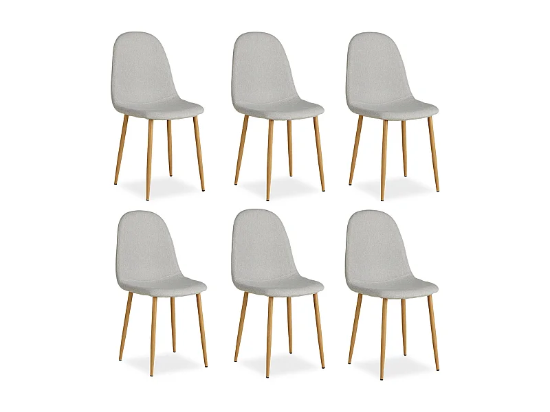 Chaise de salle à manger 44x88x45,5 cm grise Eames