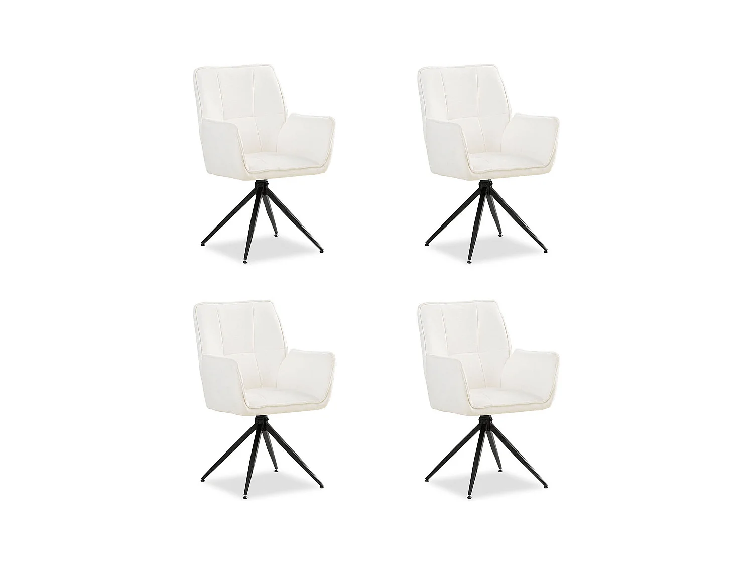 Esszimmerstuhl-Set 61x92,5x57,5 cm weiß Eames Stühle