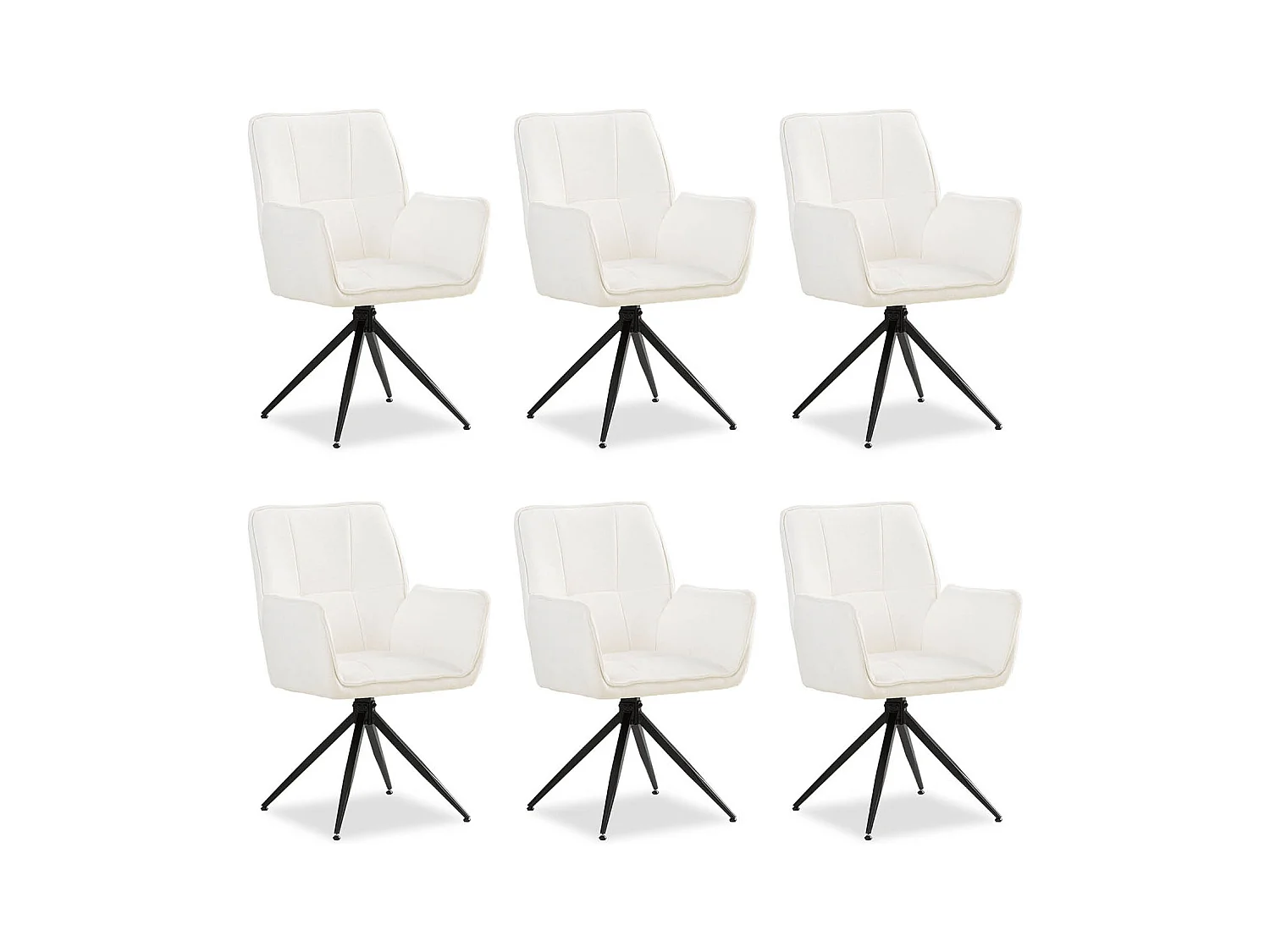 Ensemble de Chaises de Salle à Manger 61x92.5x57.5 cm blanc Chaises Modernes Egg en Fil de Chenille