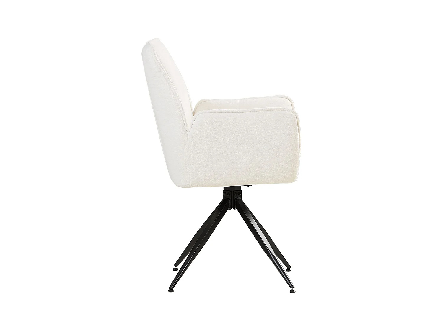 Esszimmerstuhl-Set 61x92,5x57,5 cm weiß Modern Eierstuhl Chenillegarn