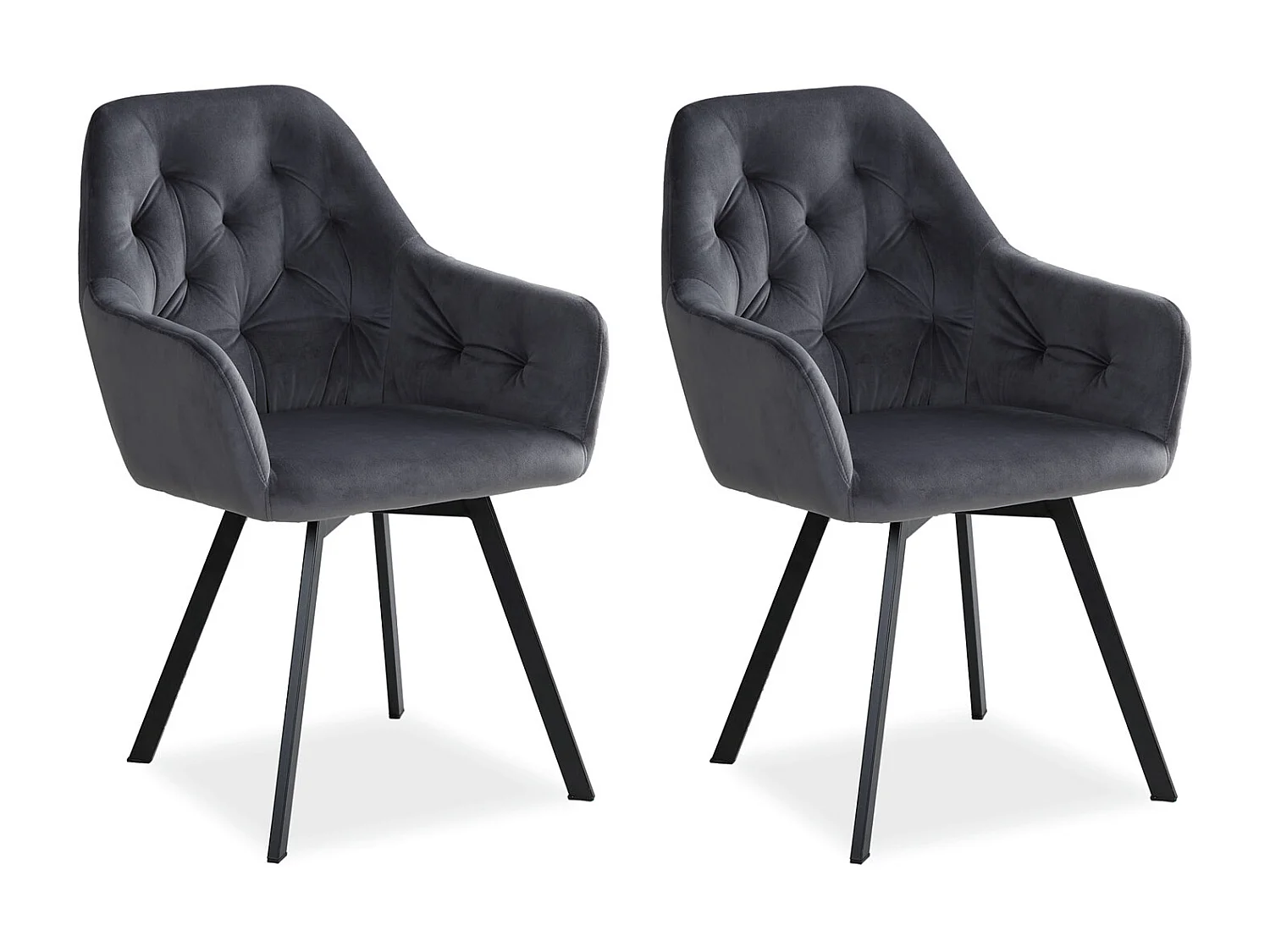 Esszimmerstuhl-Set 59x87,5x65 cm Grau Eames Stühle