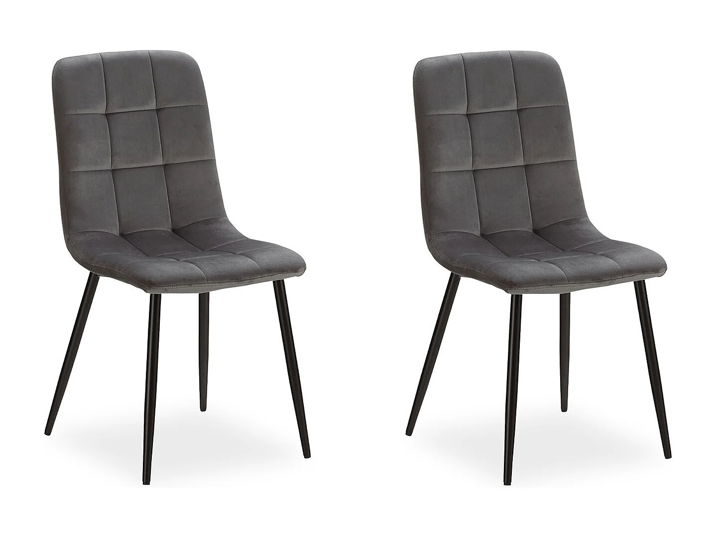 Esszimmerstuhl-Set 43,5x88x50 cm Grau Eames Stühle