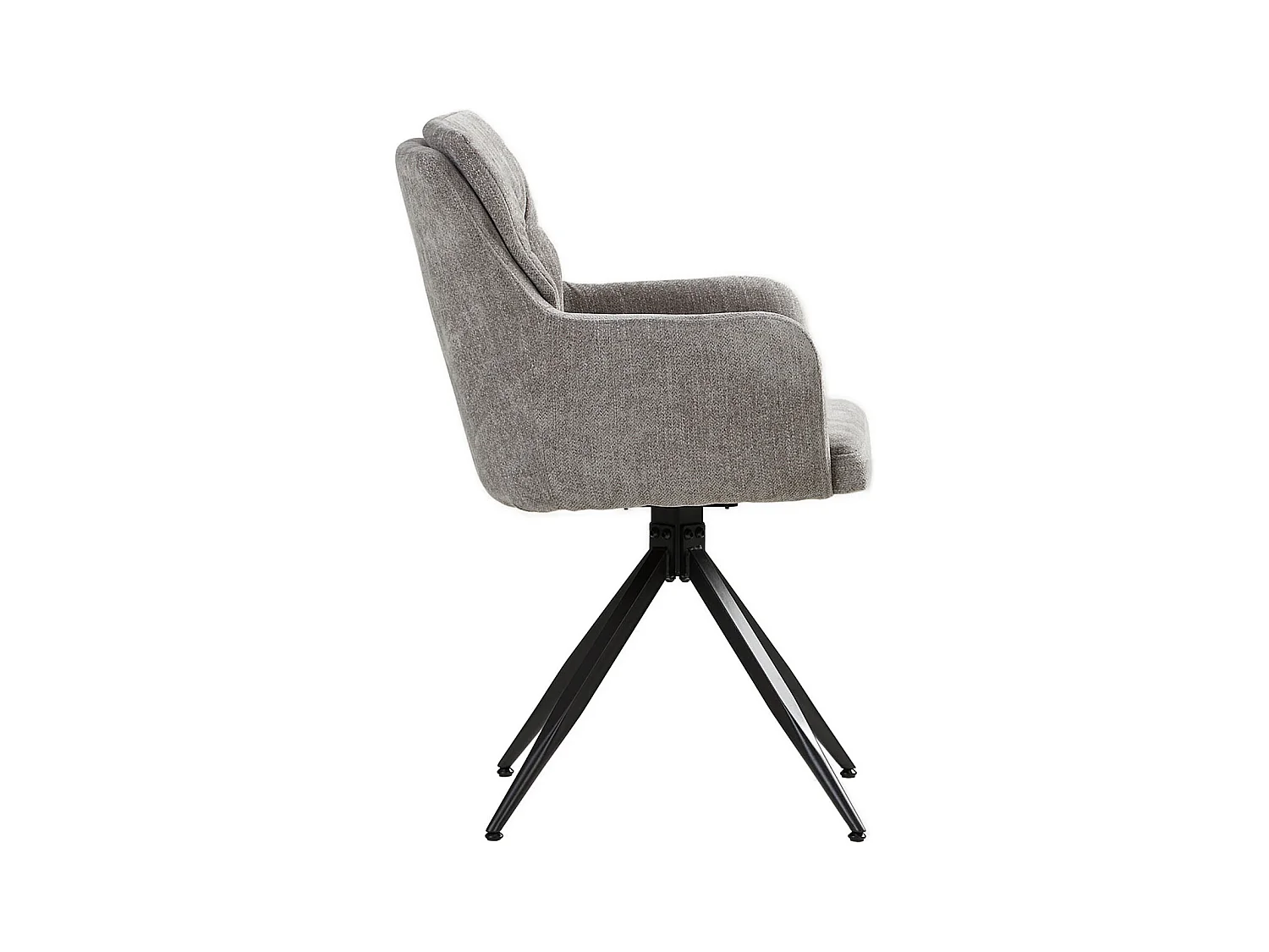 Esszimmerstuhl 57x89x60 cm grau moderner Eierstuhl