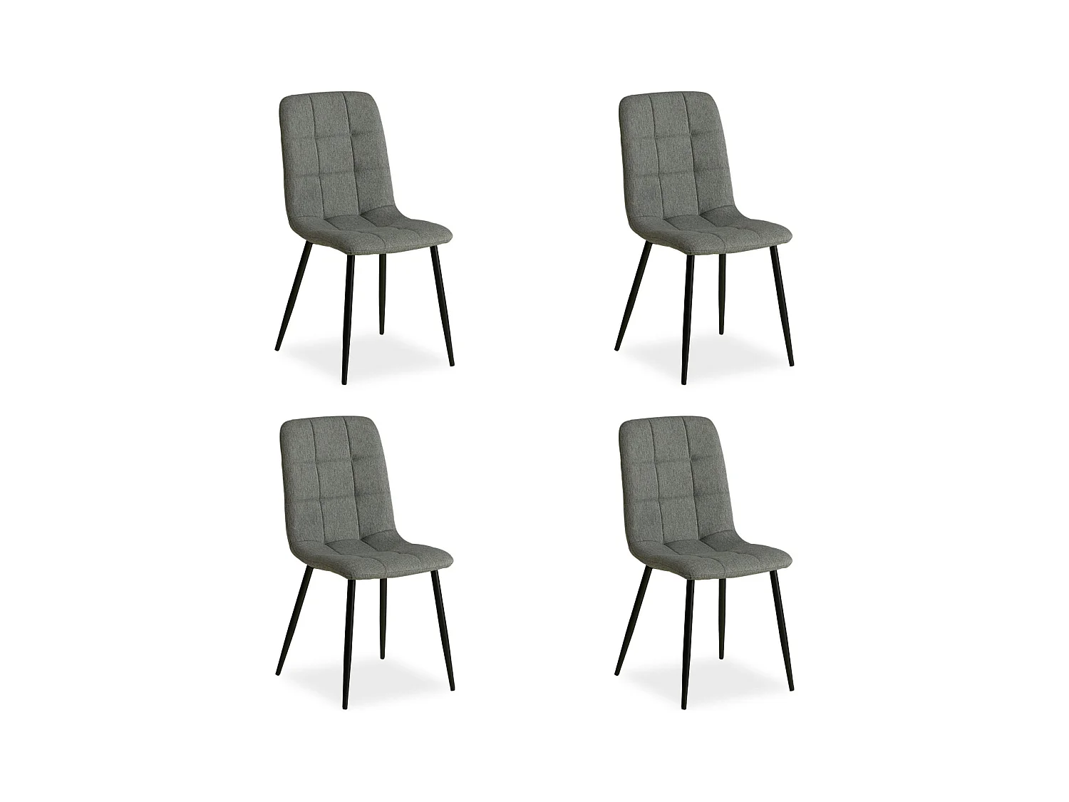 Chaise de salle à manger 43,5x88x50 cm gris Eames