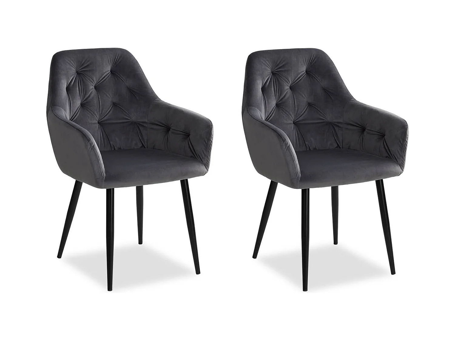 Chaise de salle à manger 59x89x62,5 cm gris Eames