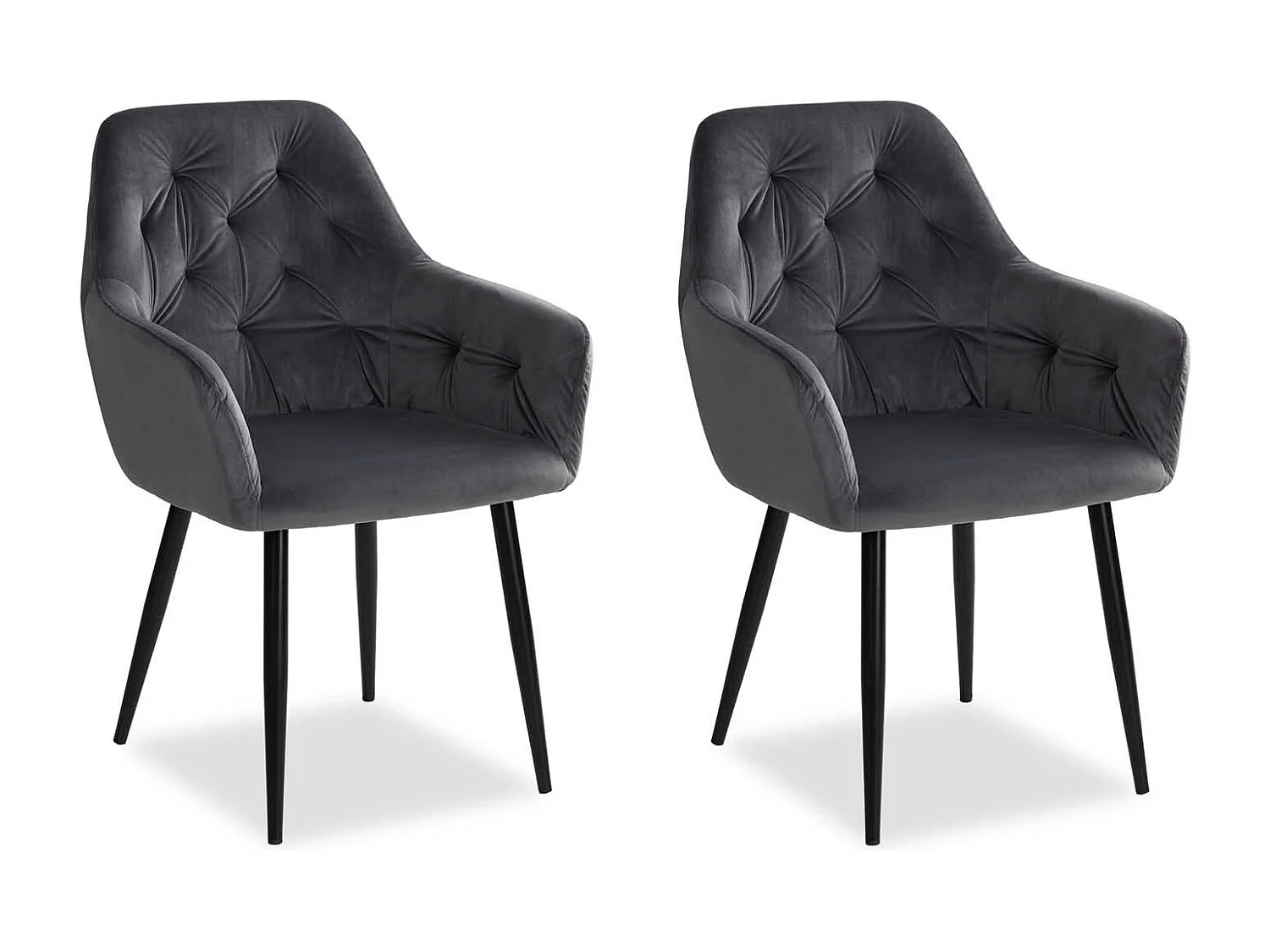 Chaise de salle à manger 59x89x62,5 cm gris Eames