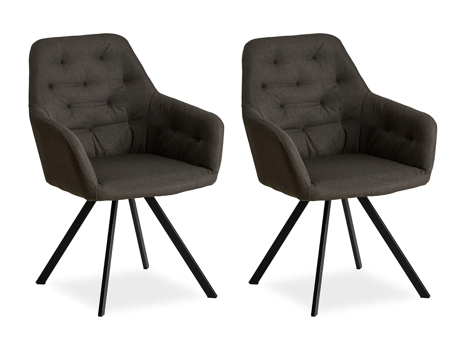 Set di Sedie da Pranzo 59x88x57 cm Antracite Sedie Eames