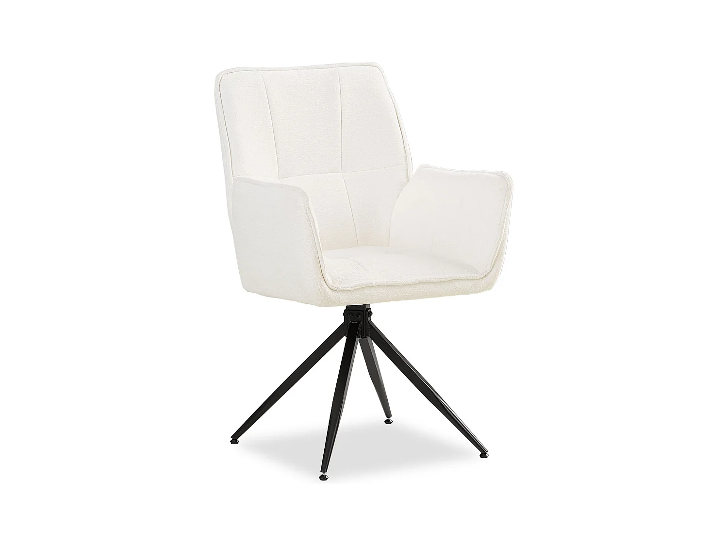 Chaise de salle à manger 61x92,5x57,5 cm blanche